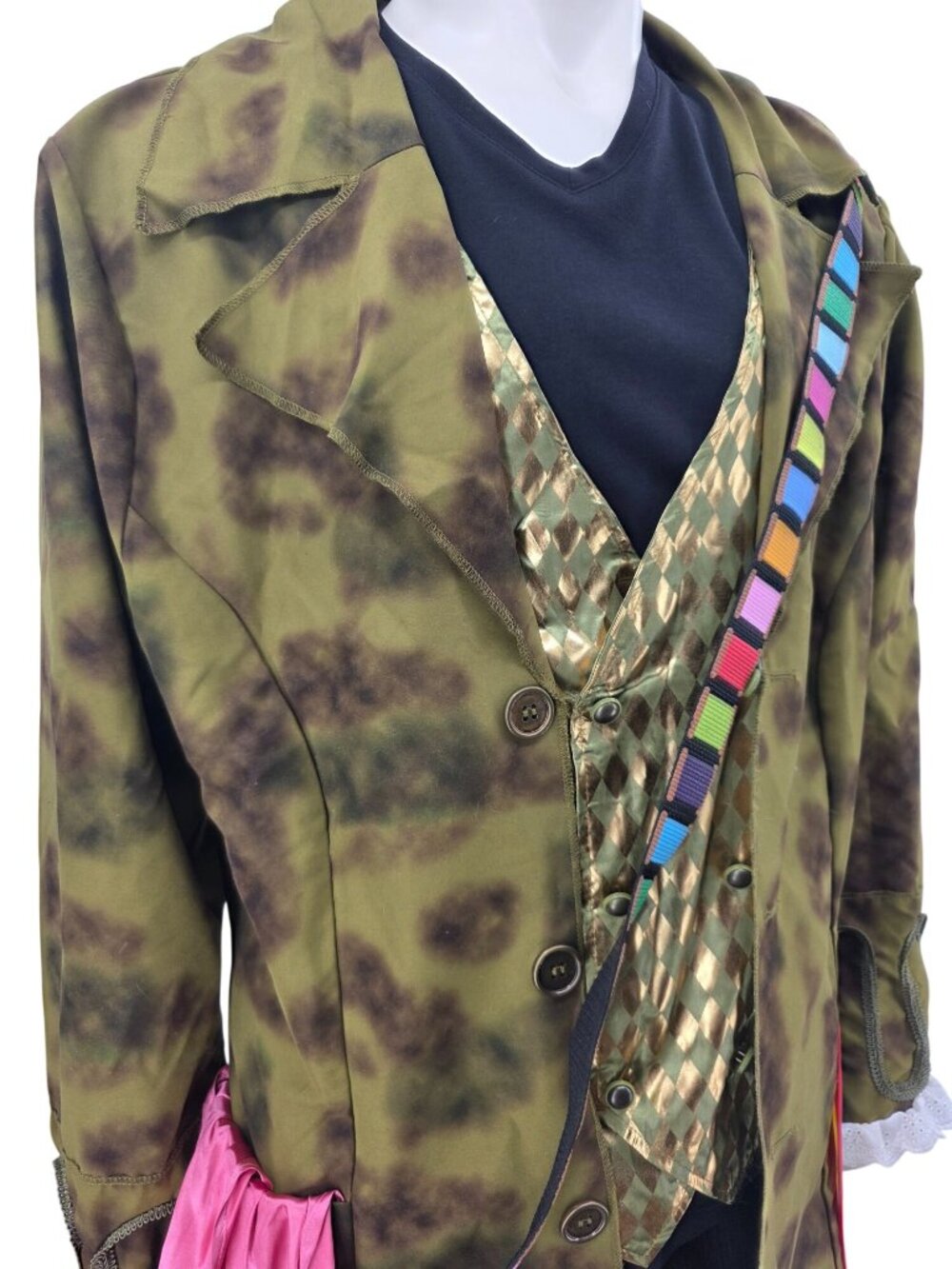 Disney Store Mad Hatter Costume Jacket Vest Set, Men's Large